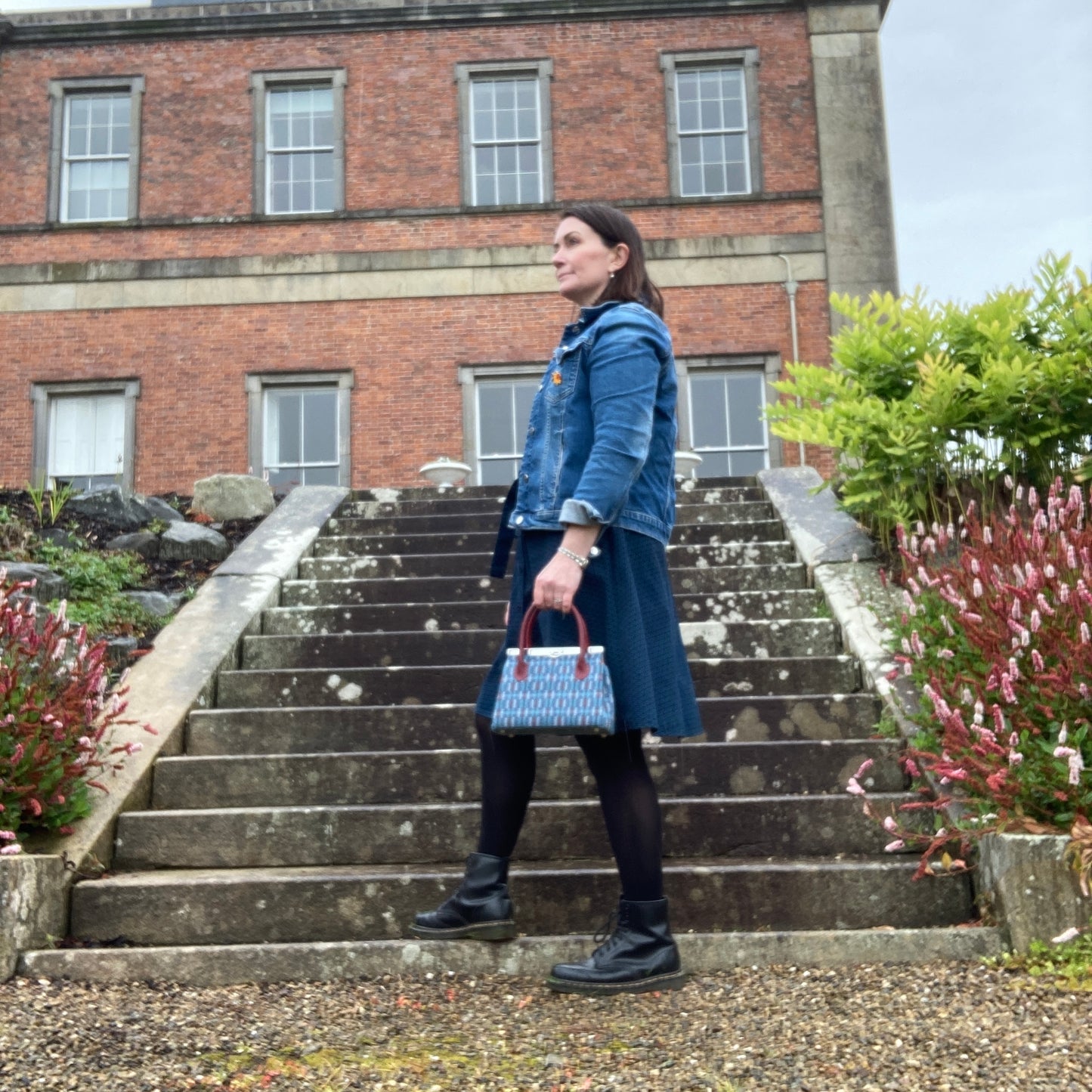 Blue and Burgundy Esme