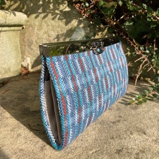 Blue and Burgandy Cream Wallet