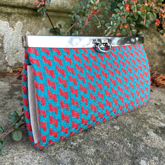 Turquoise and Red Wallet